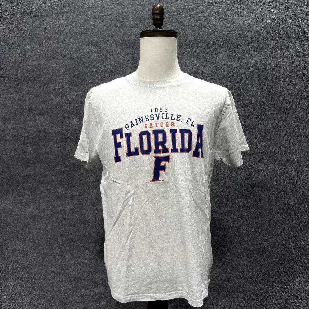 Florida Gators Shirt Mens Large Gray NCAA Football League Short Sleeve